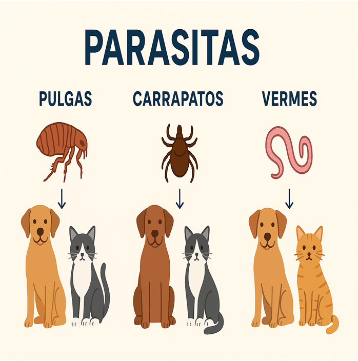 Parasitas em Cães e Gatos